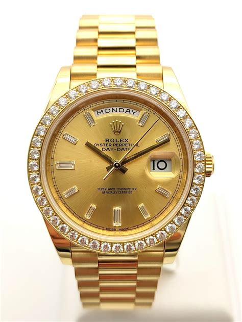 replica baguette diamonds watch|rolex diamond bezel watch.